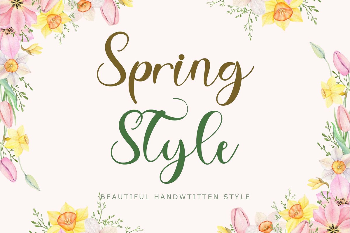 Font Spring Style