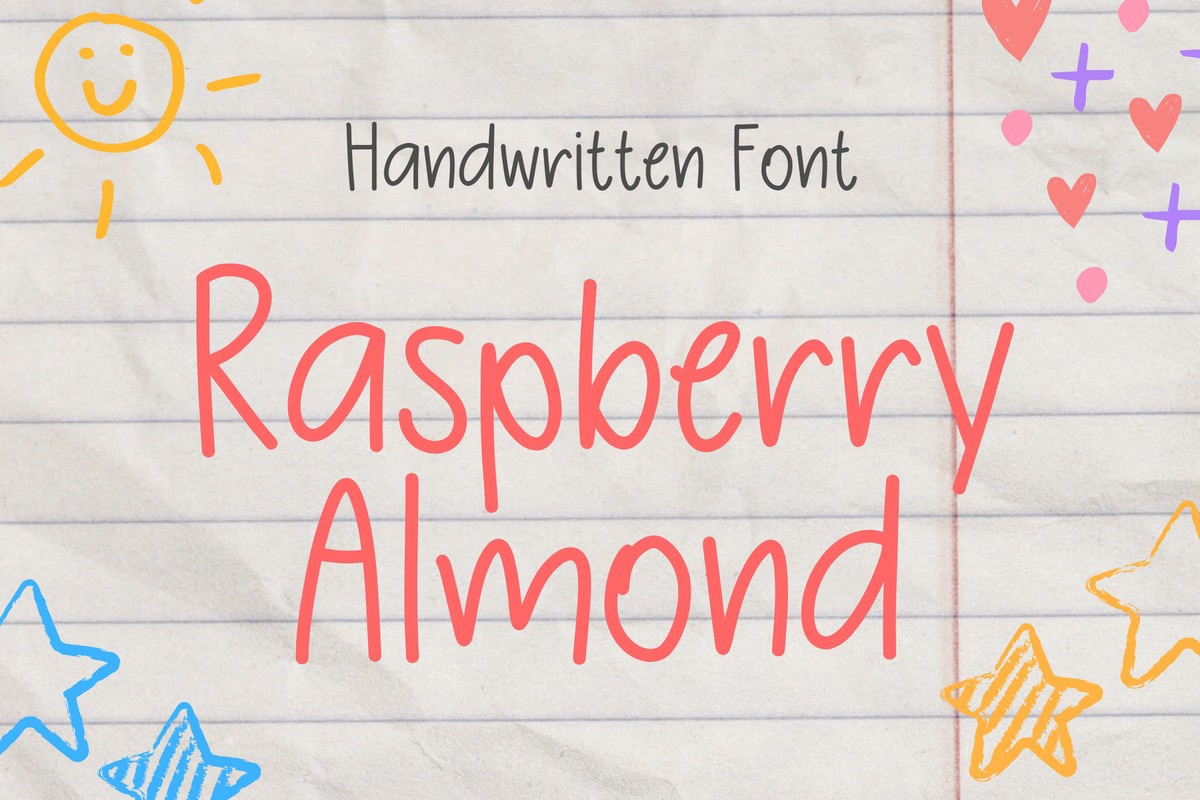 Font Raspberry Almond