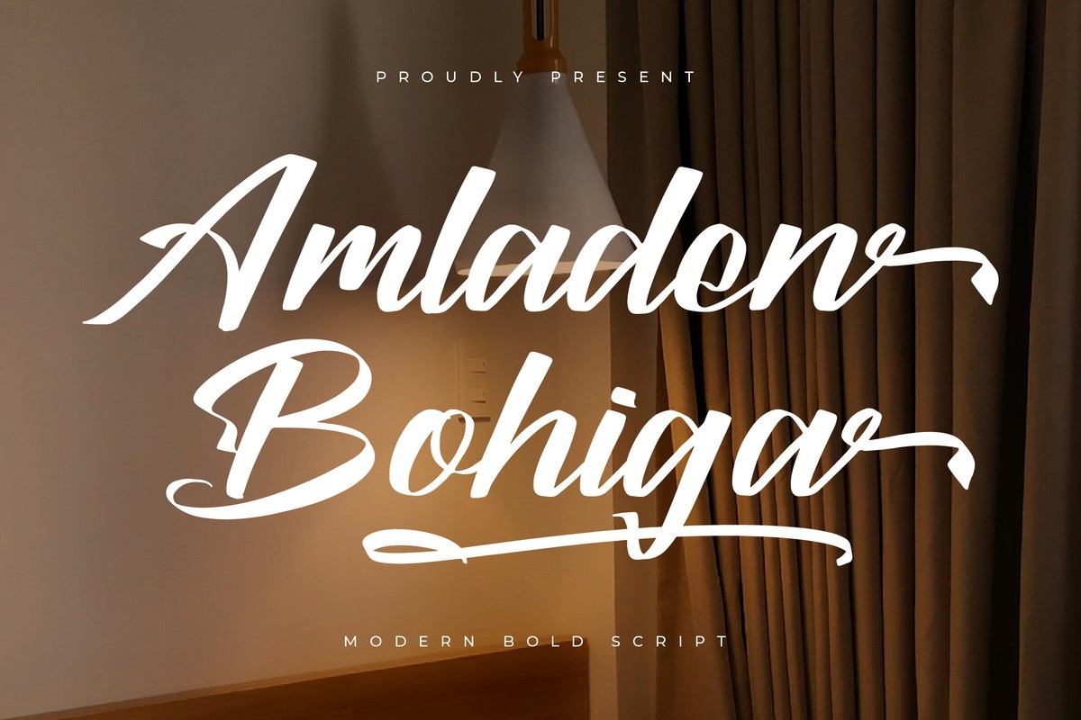 Font Amladen Bohiga