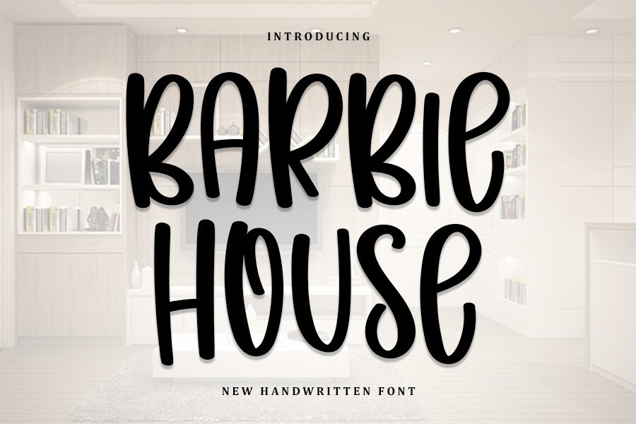 Font Barbie House