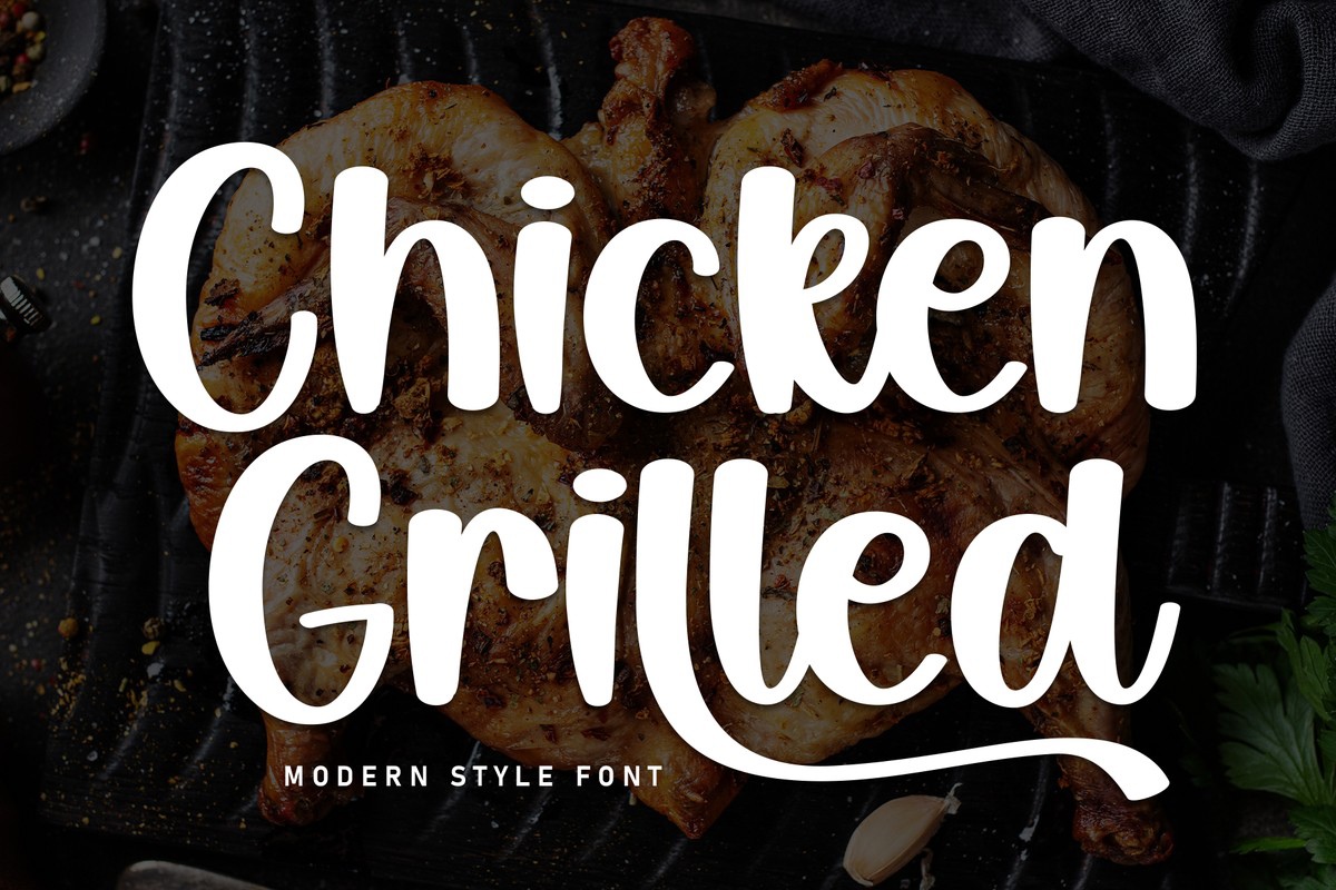 Font Chicken Grilled