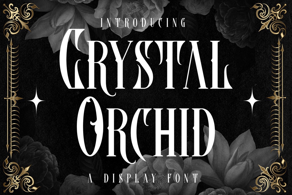 Font Crystal Orchid