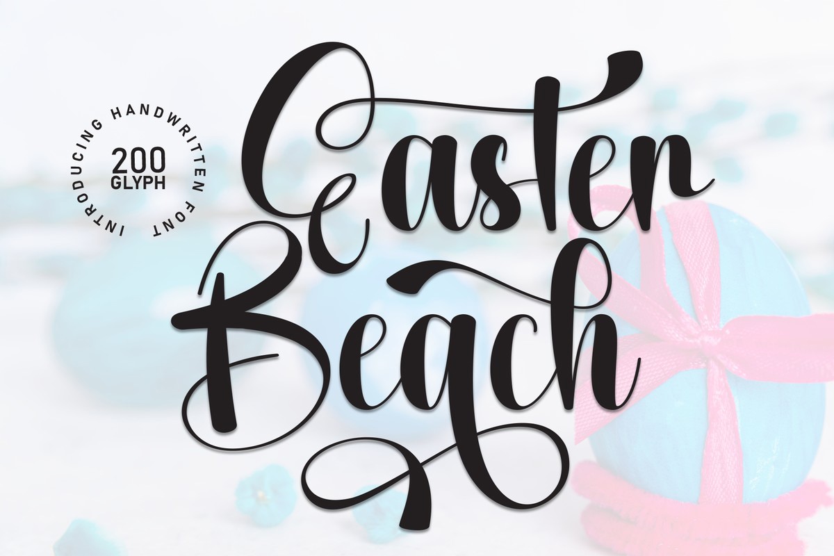 Font Easter Beach