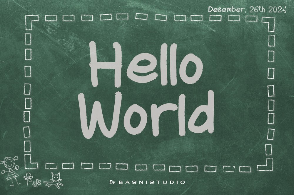 Font Hello World