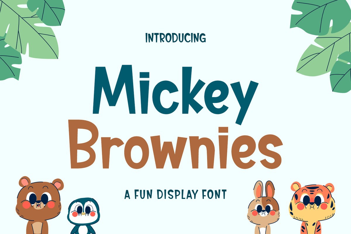 Font Mickey Brownies