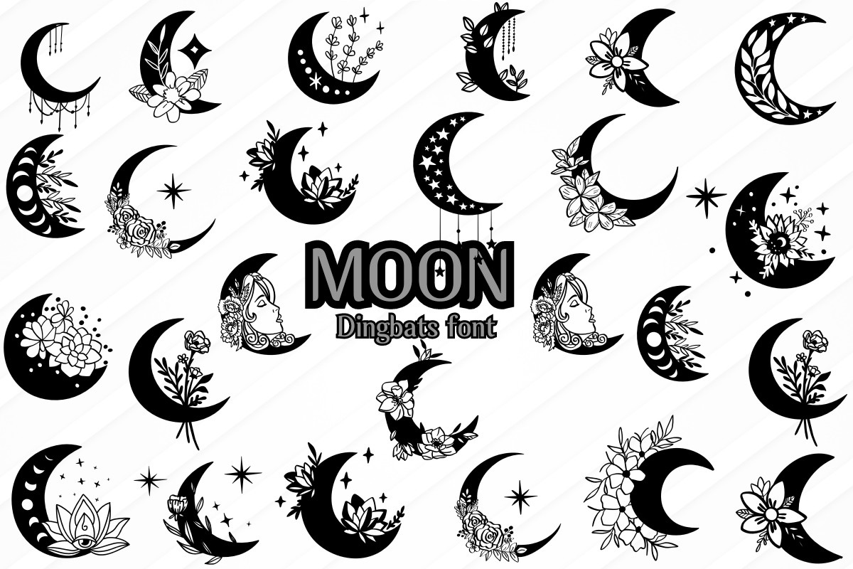 Font Moon: download and install on the WEB site