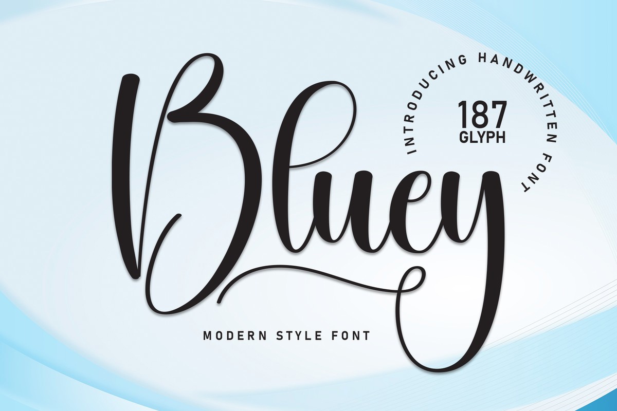 Font Bluey