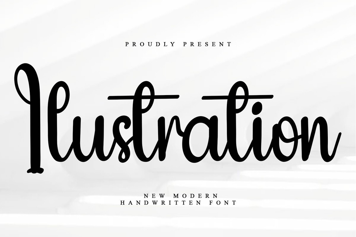 Font Ilustration: download and install on the WEB site