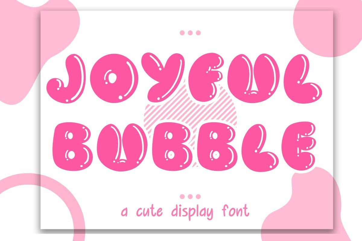 Font Joyful Bubble