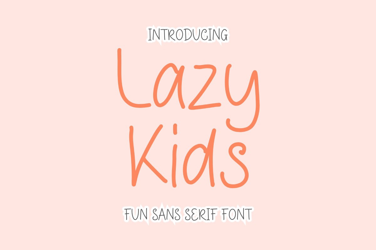 Font Lazy Kids