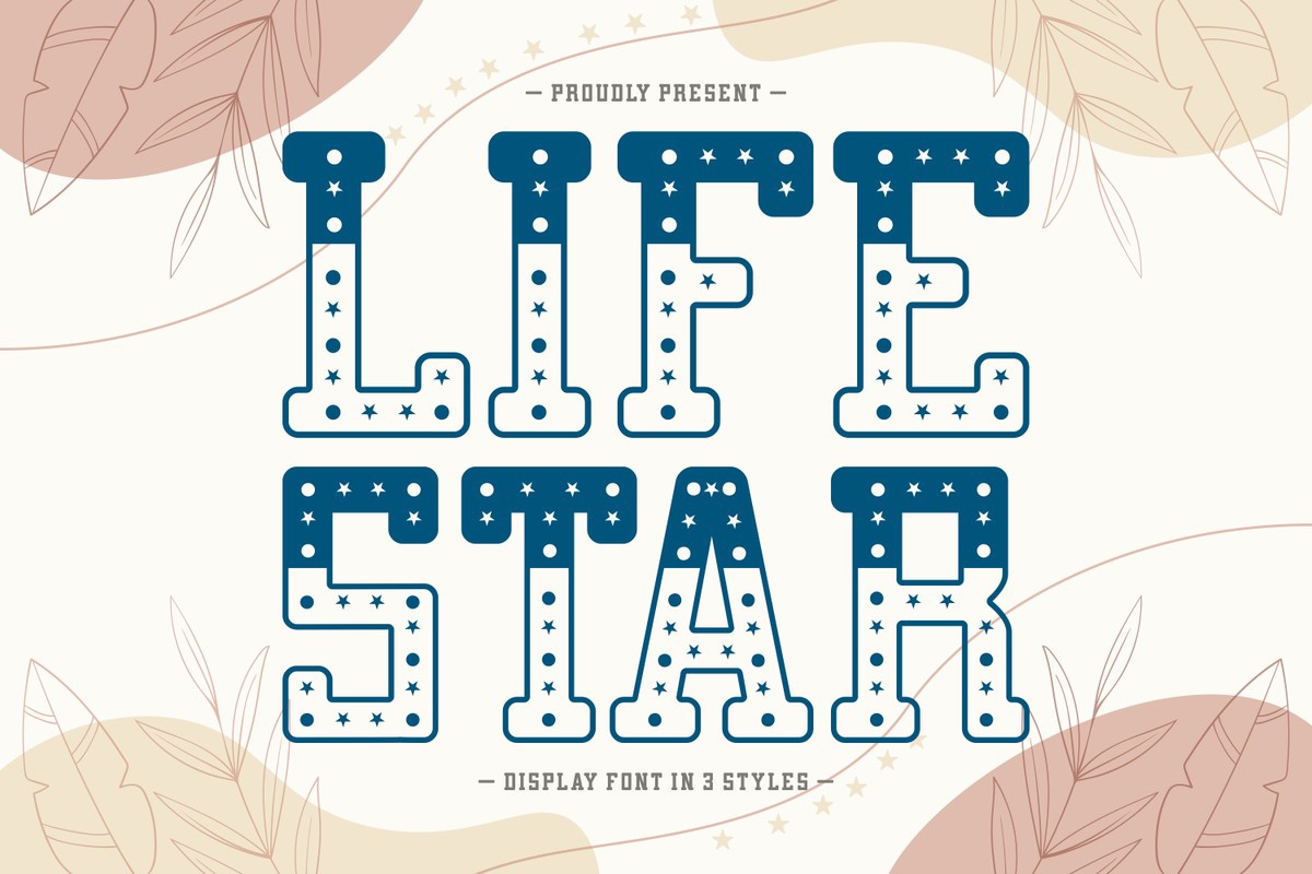 Font Life Star: download and install on the WEB site