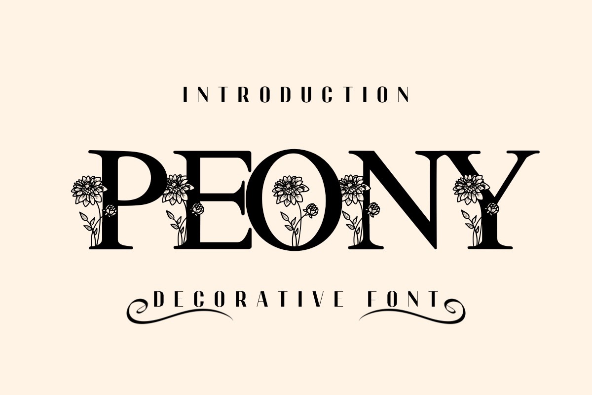 Font Peony