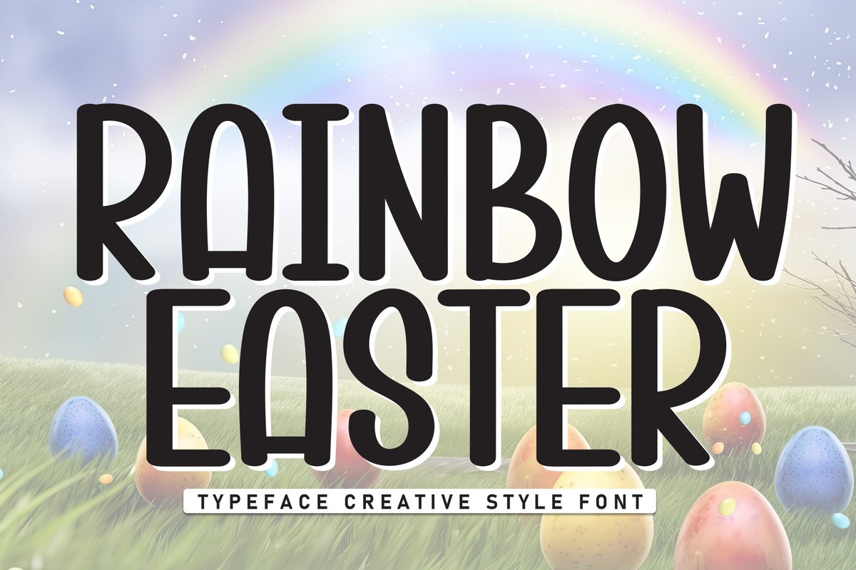 Font Rainbow Easter