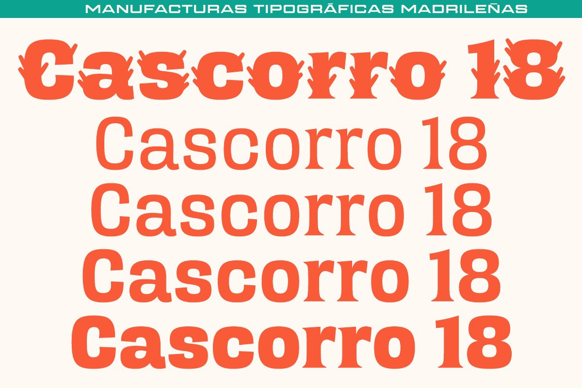 Font MTM Cascorro 18