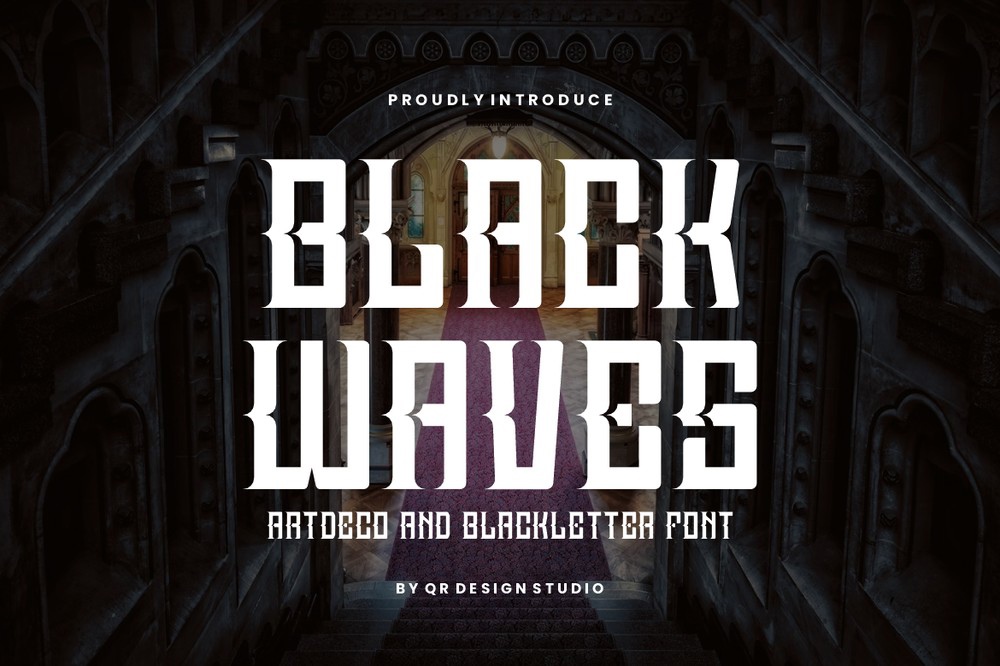 Font Black Waves