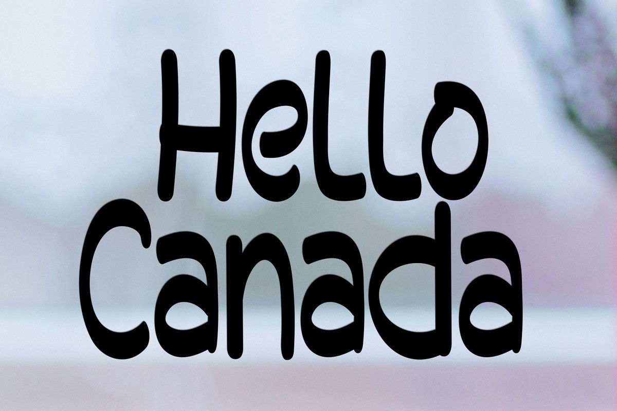 Font Hello Canada