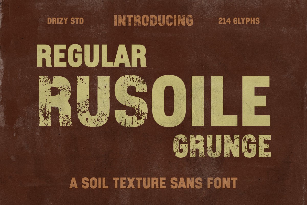 Font Rusoile & Rusoile Grunge