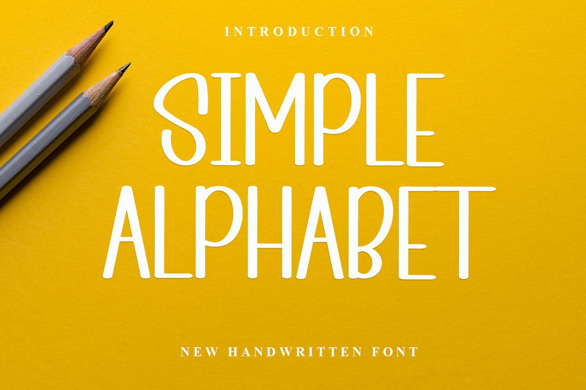 Font Simple Alphabet