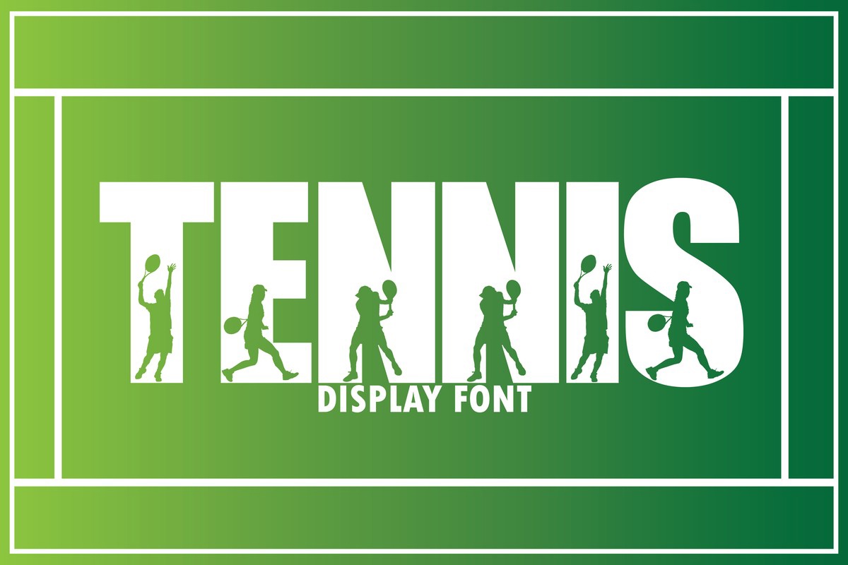 Font Tennis: download and install on the WEB site