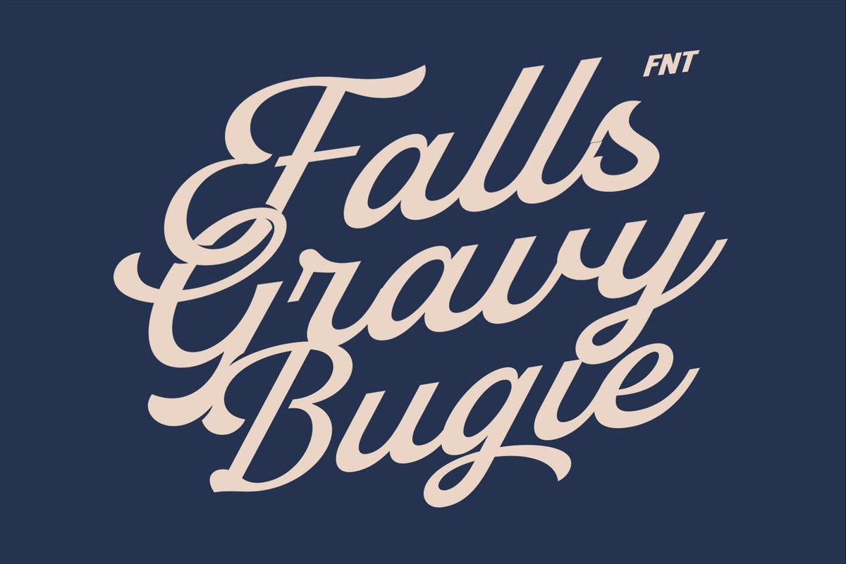 Font Falls Gravy Bugies