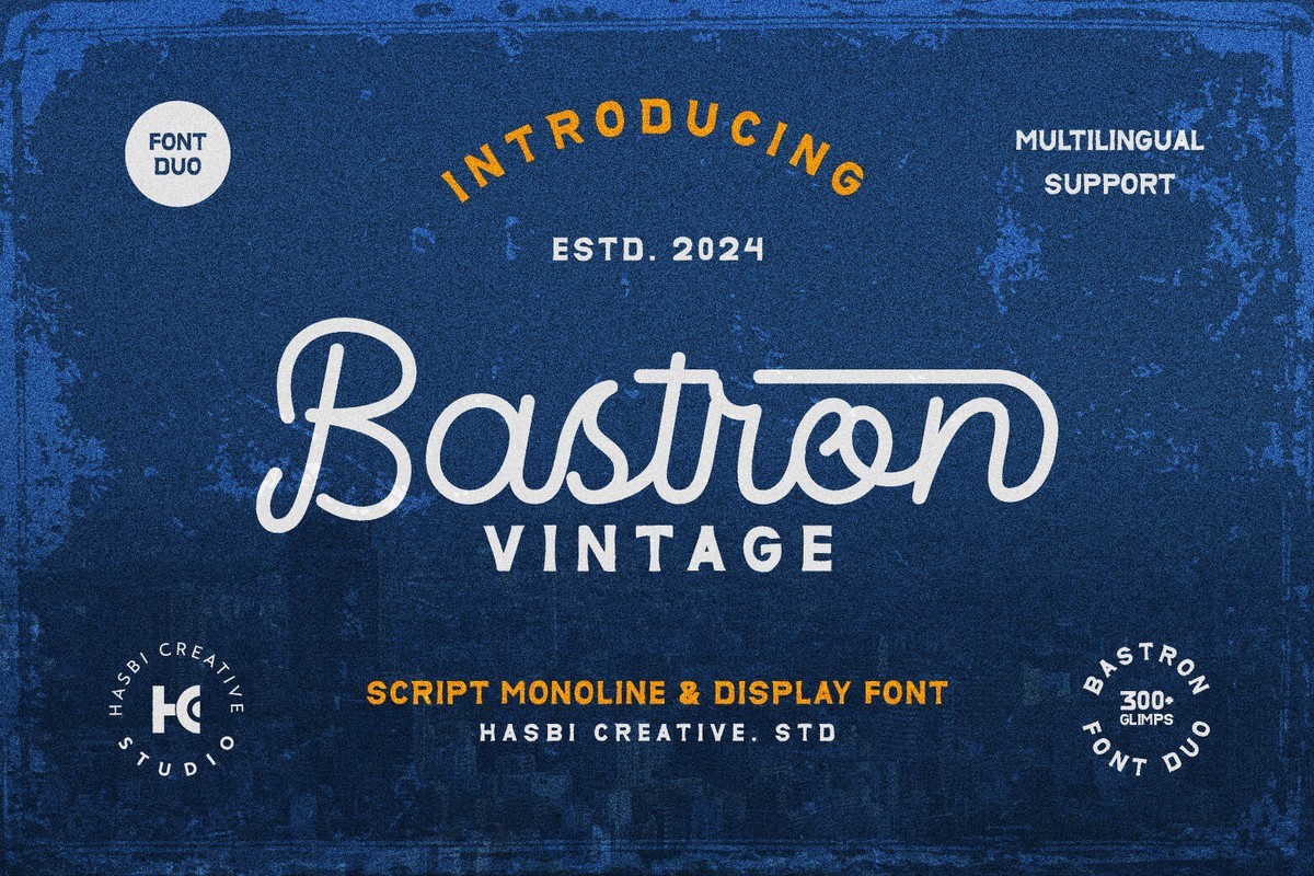 Font Bastron Vintage