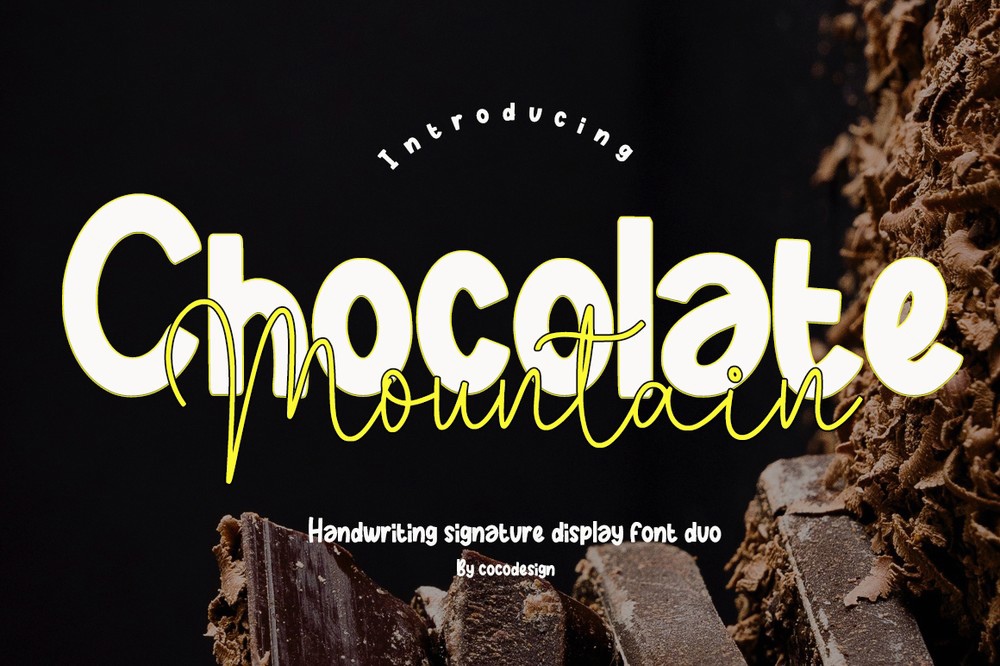 Font Chocolate Mountain