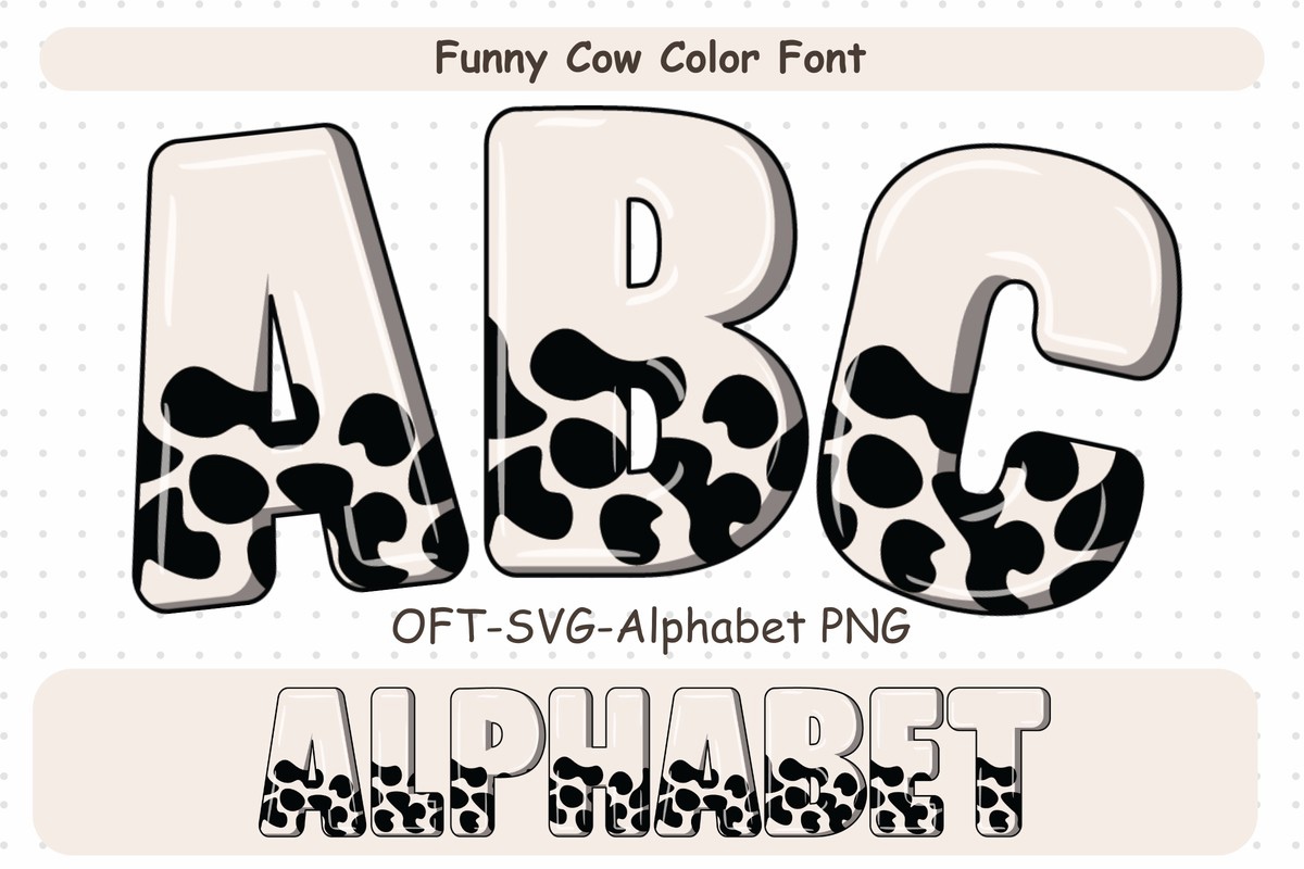 Font Funny Cow