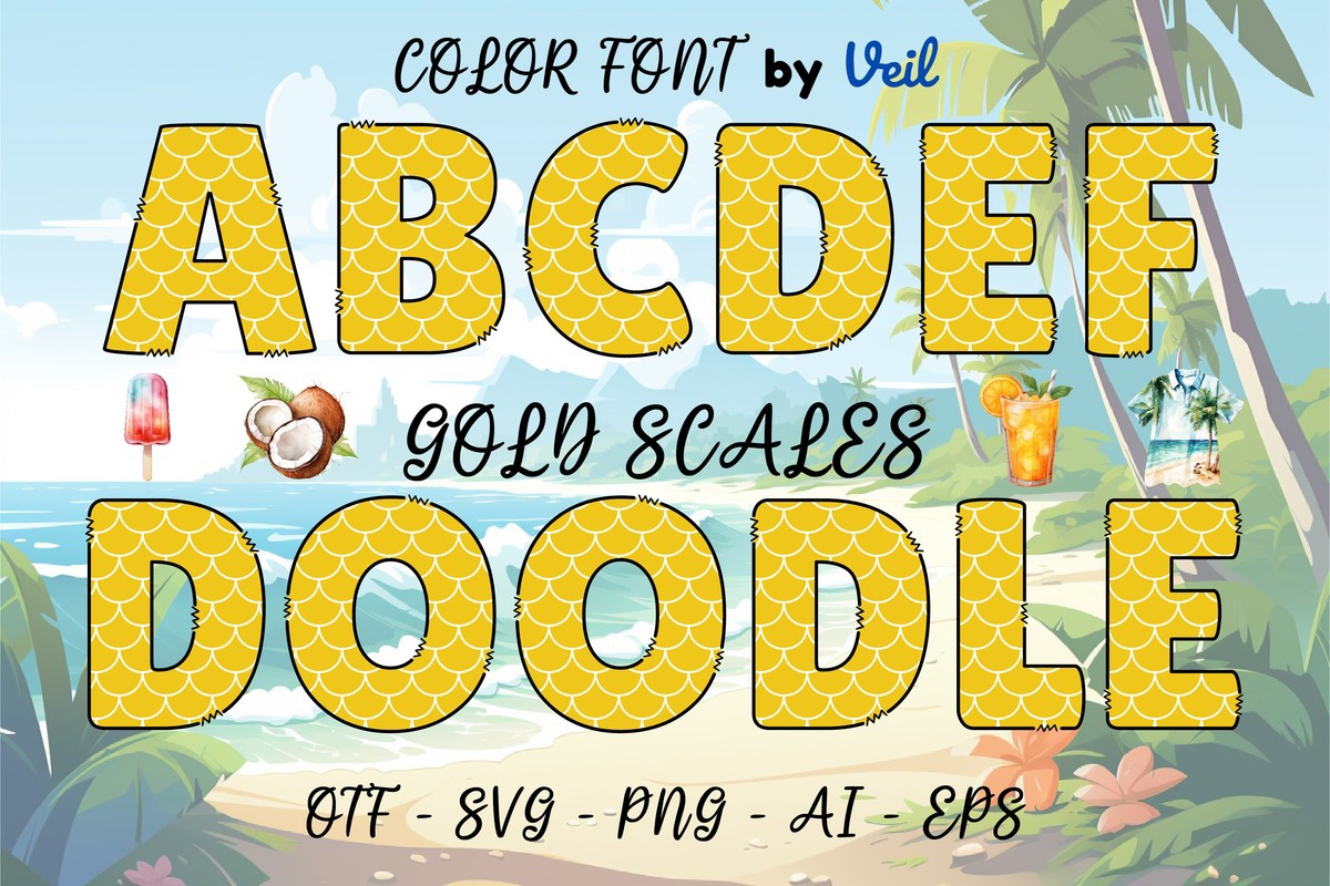 Font Gold Scales