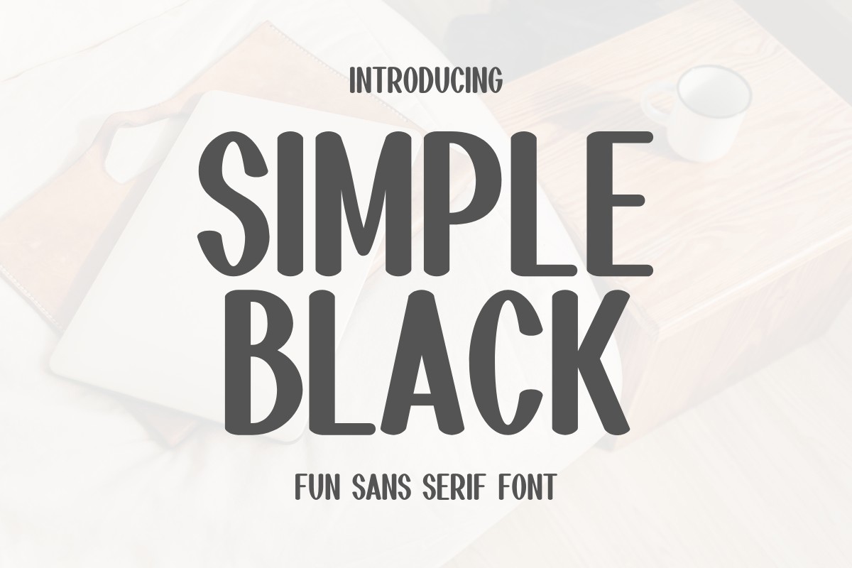 Font Simple Black