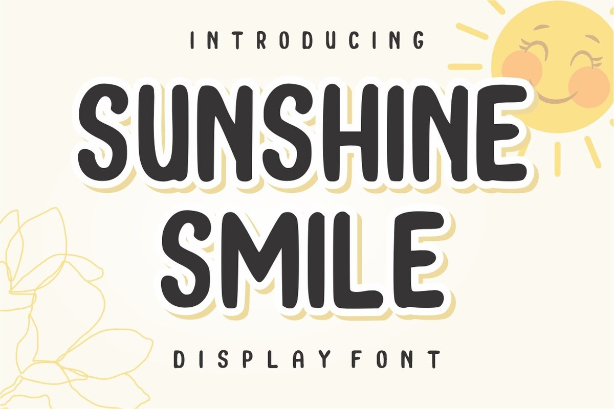 Font Sunshine Smile