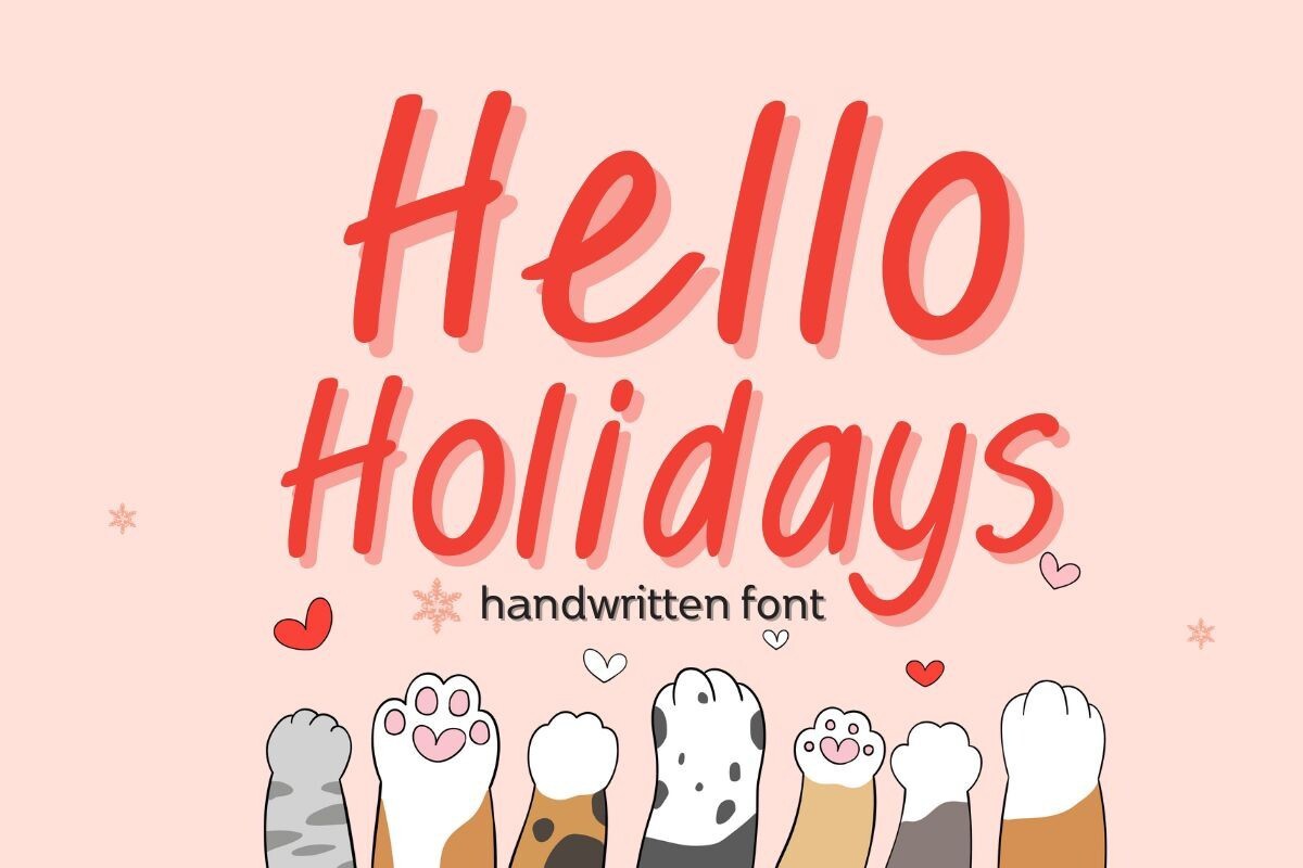 Font Hello Holidays