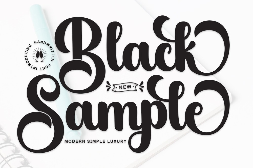 Font Black Sample: download and install on the WEB site