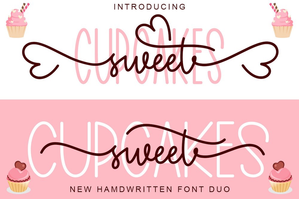 Font Cupcakes Sweet Duo