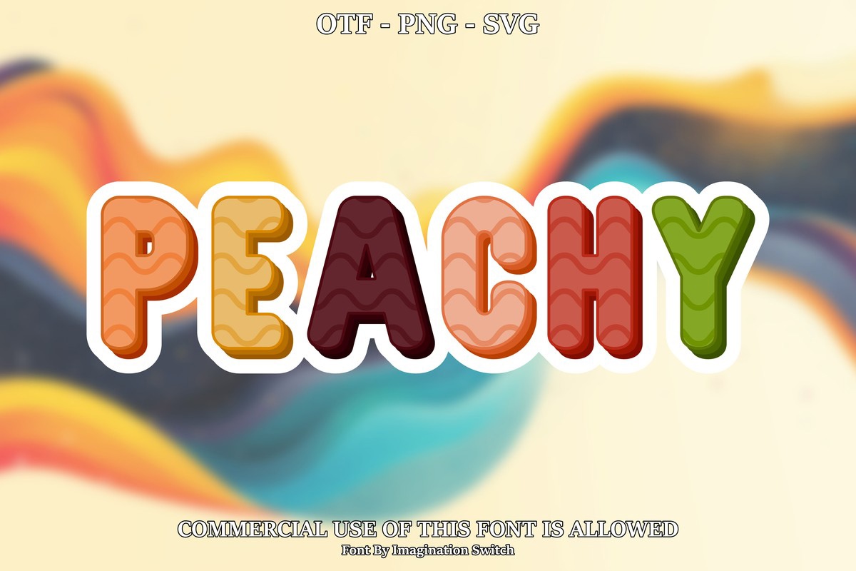 Font Peachy: download and install on the WEB site