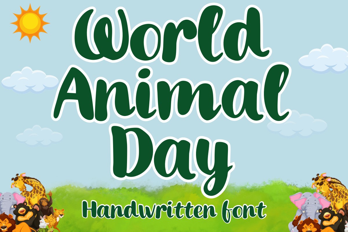 Font World Animal Day