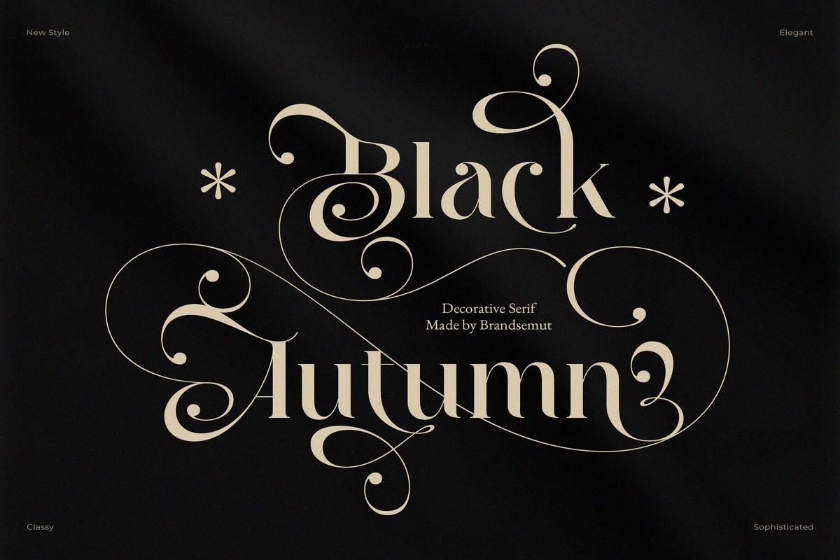 Font Black Autumn