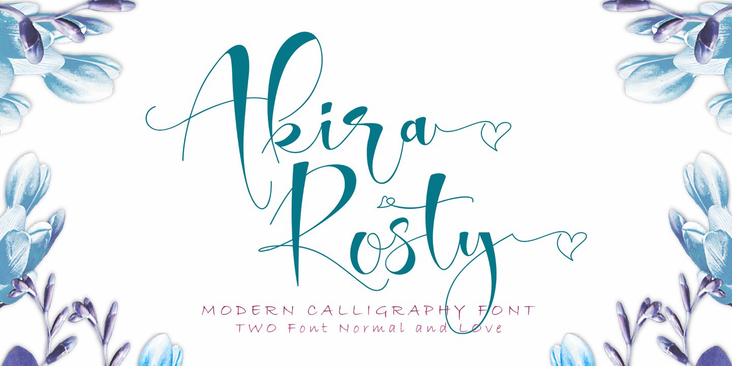 Font Akira Rosty