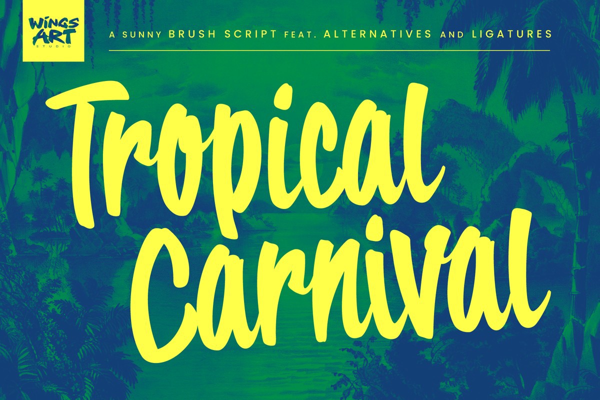 Font Tropical Carnival