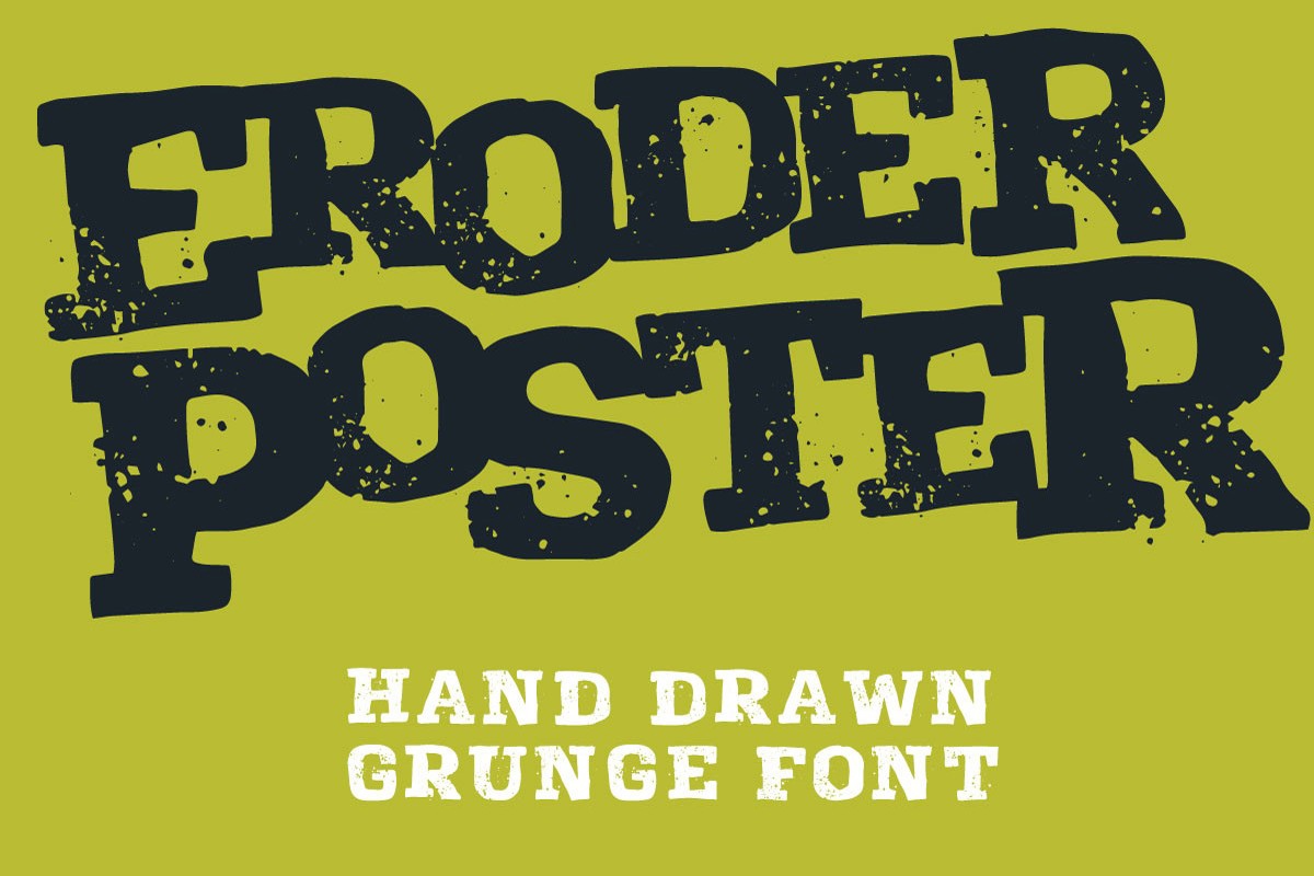 Font Eroder Poster