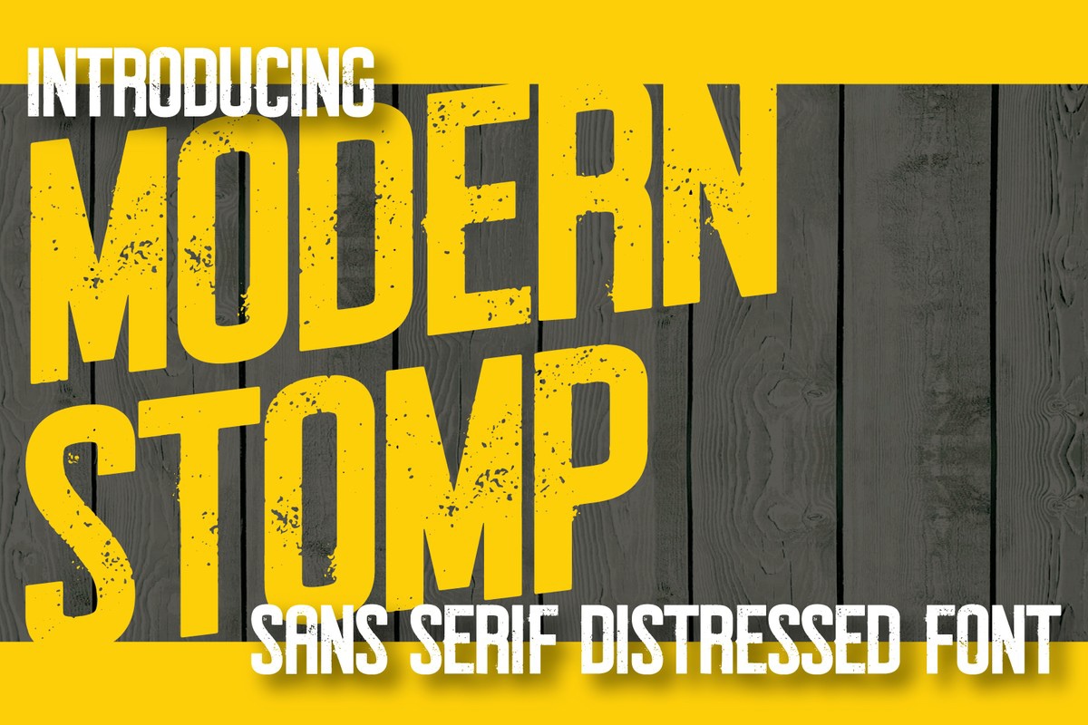 Font Modern Stomp