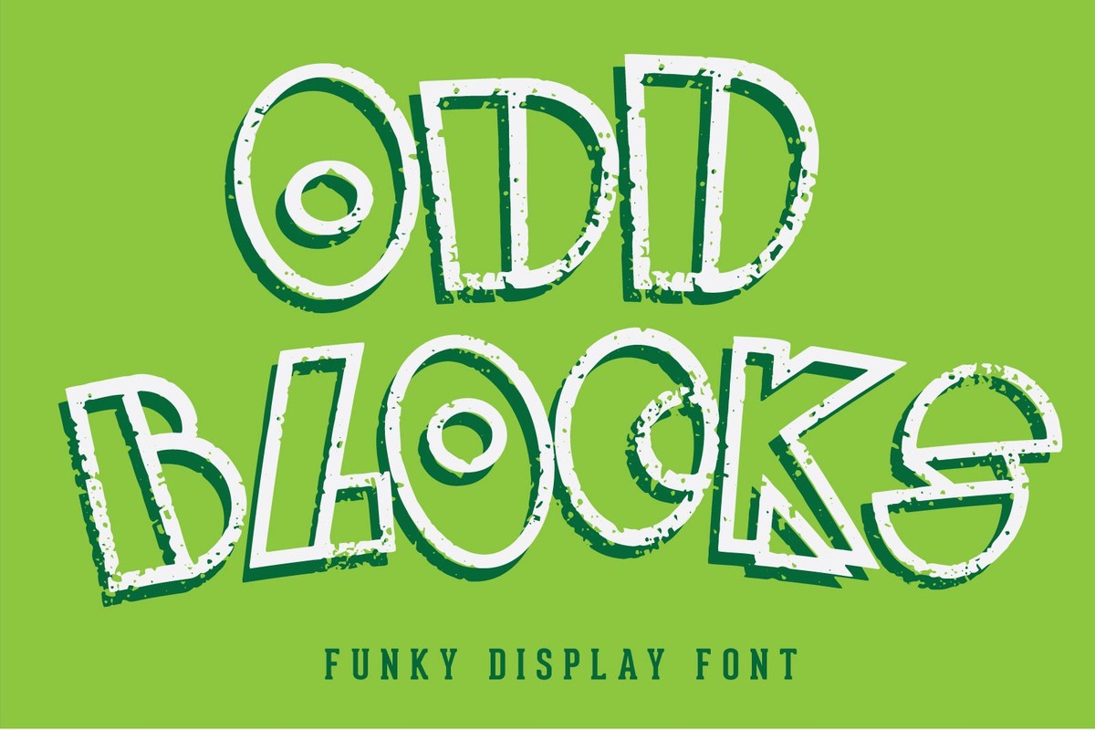 Font Odd Blocks: download and install on the WEB site