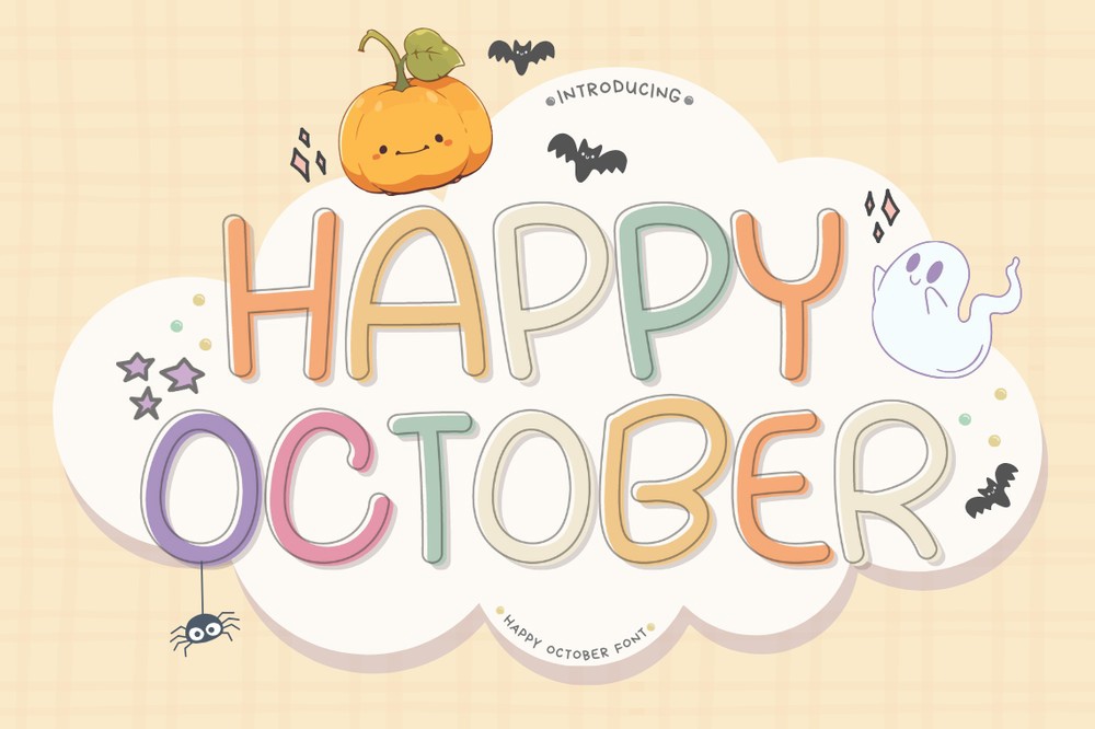 Font Happy October