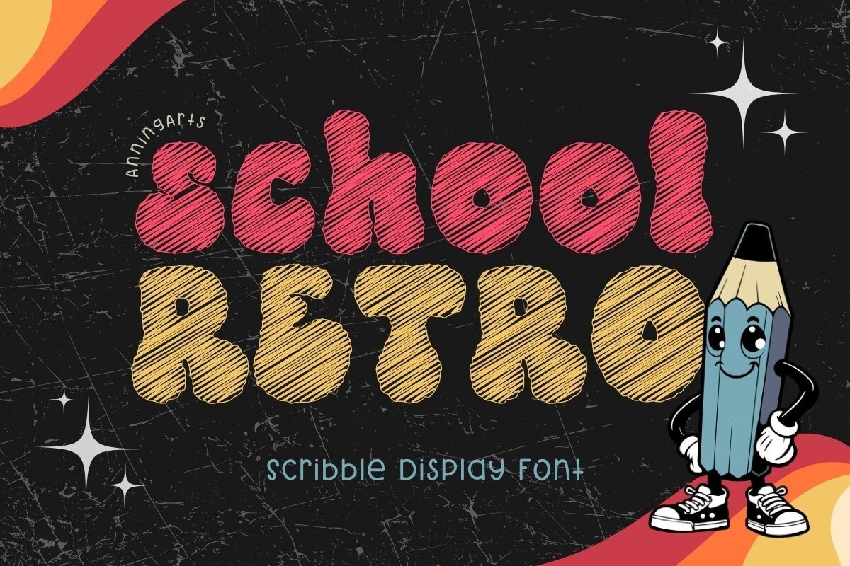 Font School Retro