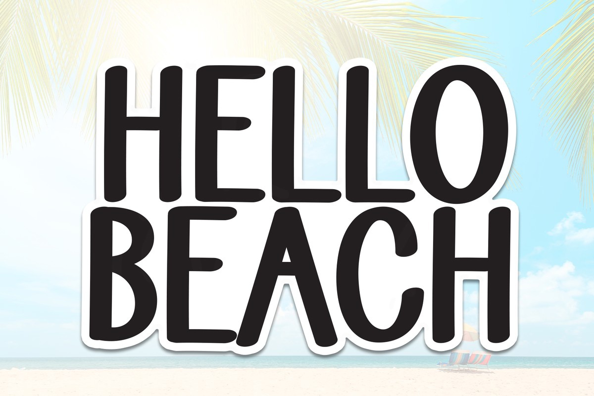 Font Hello Beach