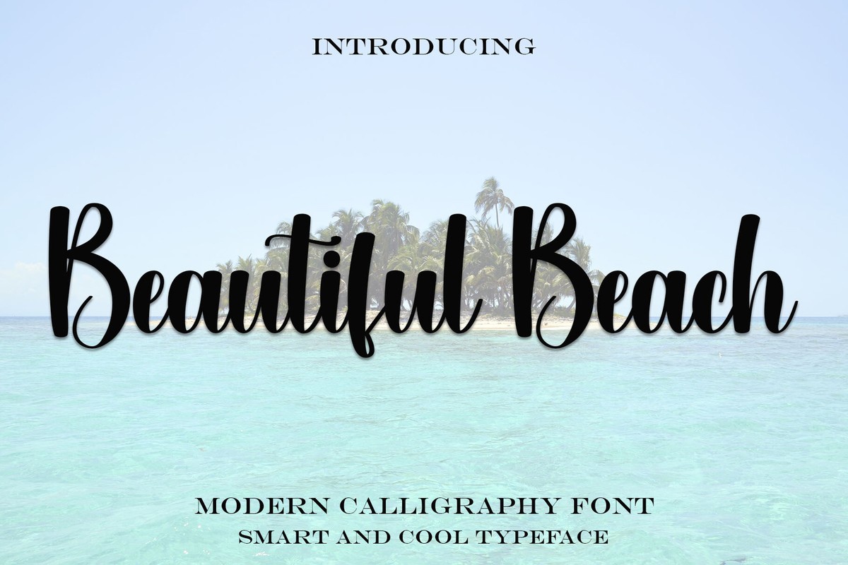 Font Beautiful Beach