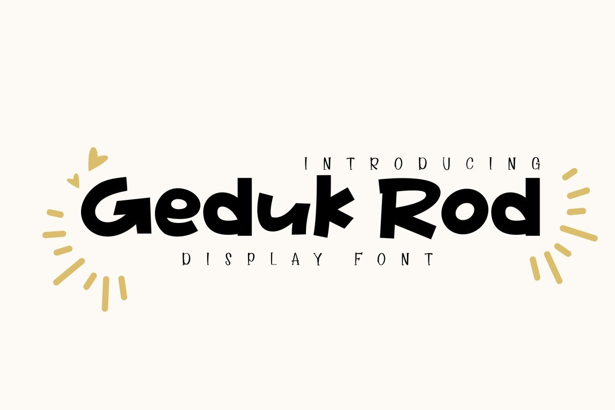 Font Geduk Rod