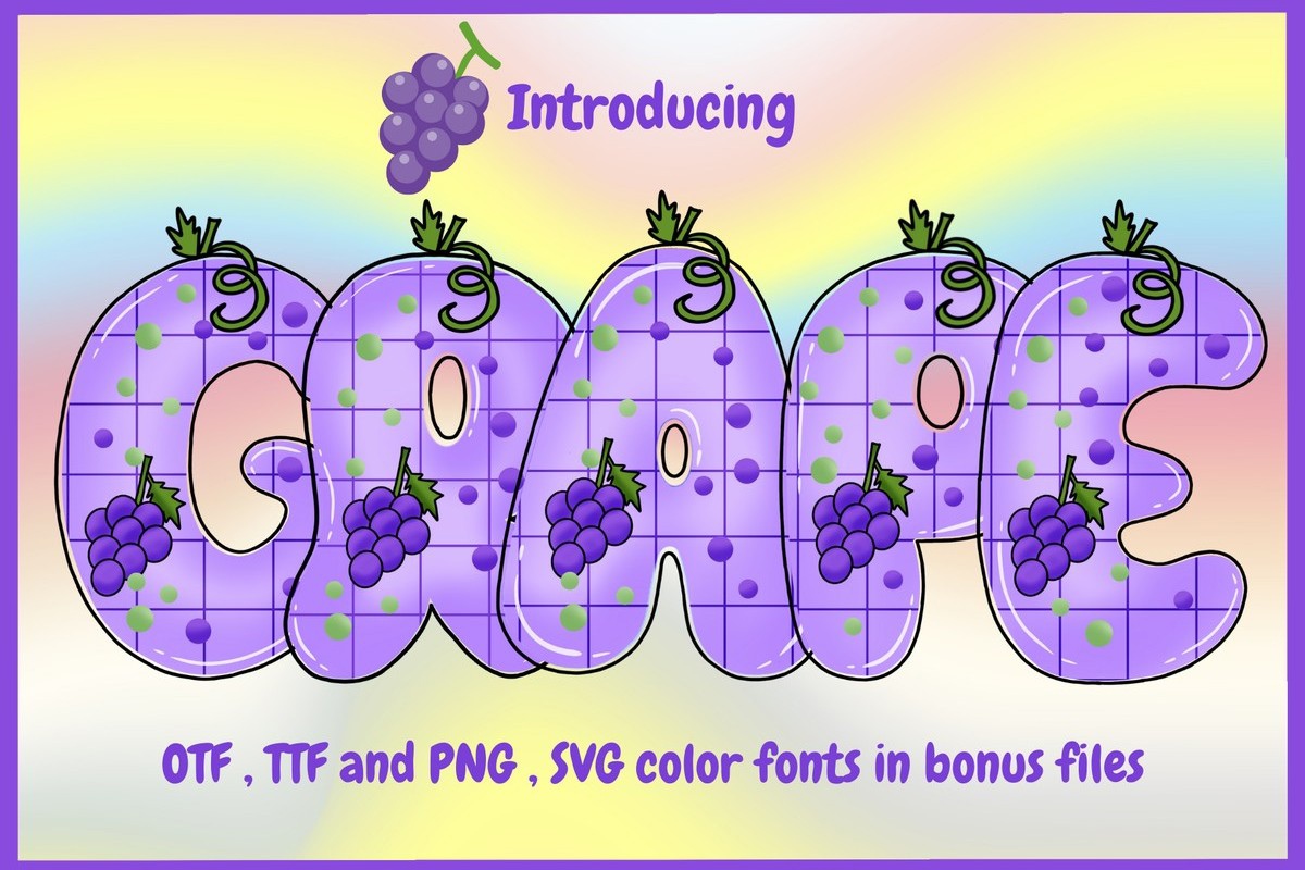 Font Grape: download and install on the WEB site