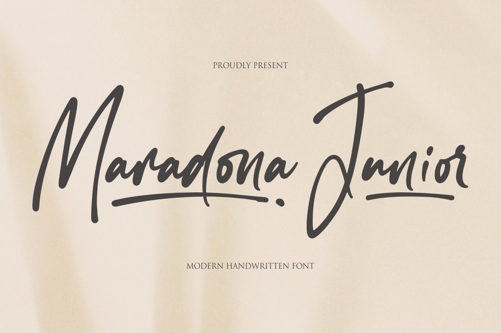 Font Maradona Junior