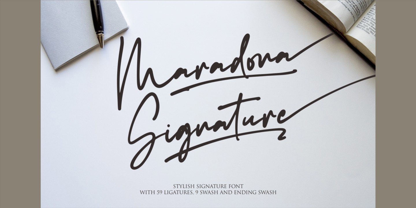 Font Maradona Signature