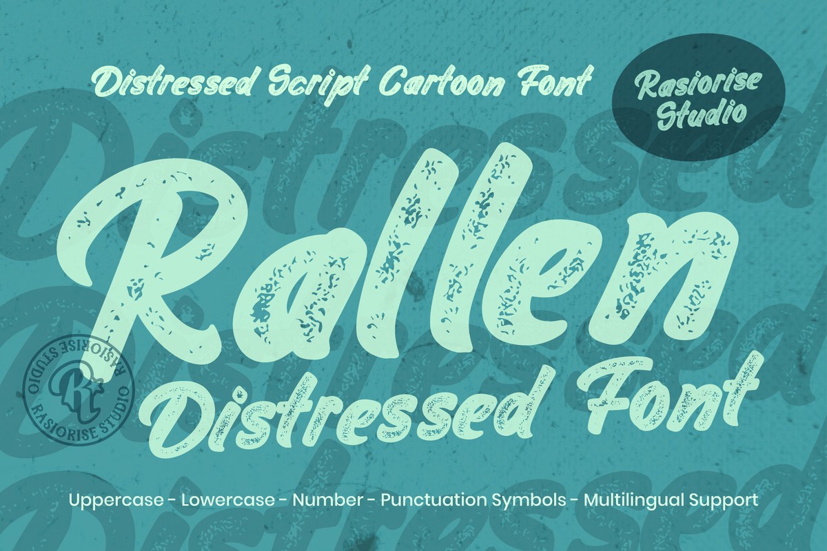 Font Rallen Distressed